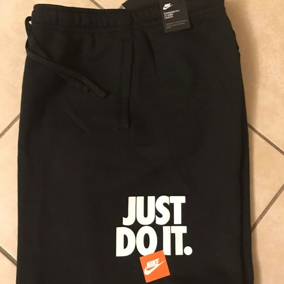 men's nike sportswear just do it fleece shorts